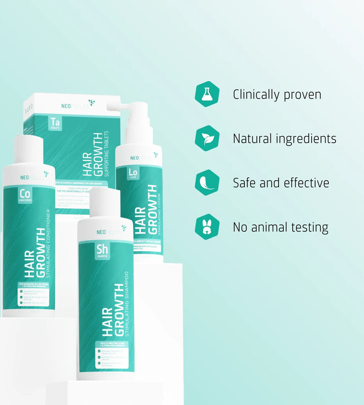 Neofollics Shampoo + Conditioner + Lotion + Tablets