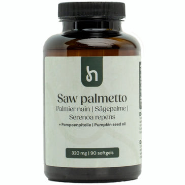 Hairgivers Saw palmetto supplement 320 mg | 90 capsules (Zaagbladpalm)