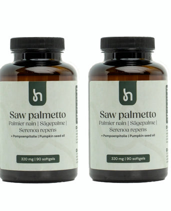 Hairgivers Saw palmetto supplement 320 mg | 180 capsules (Zaagbladpalm)