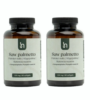 Hairgivers Saw palmetto supplement 320 mg | 180 capsules (Zaagbladpalm)