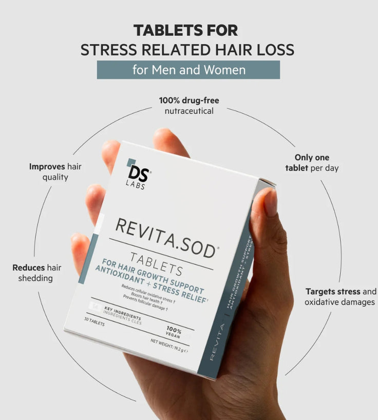 Revita.SOD tablets tegen haaruitval door stress (1 mnd)