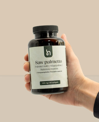 Hairgivers Saw palmetto supplement 320 mg | 180 capsules (Zaagbladpalm)