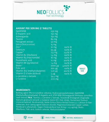 Neofollics baardgroei tablets