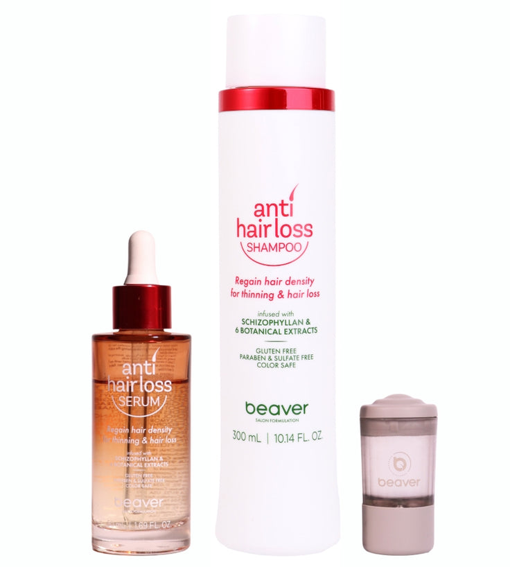 Beaver Anti-Hair Loss Shampoo + Serum + Applicator