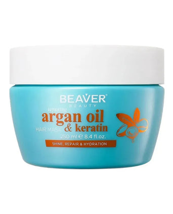 Beaver Argan Oil & Keratin repair haarmasker (250 ml) - Hairgivers