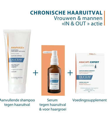 Ducray haaruitval behandeling (chronische haaruitval) - Hairgivers