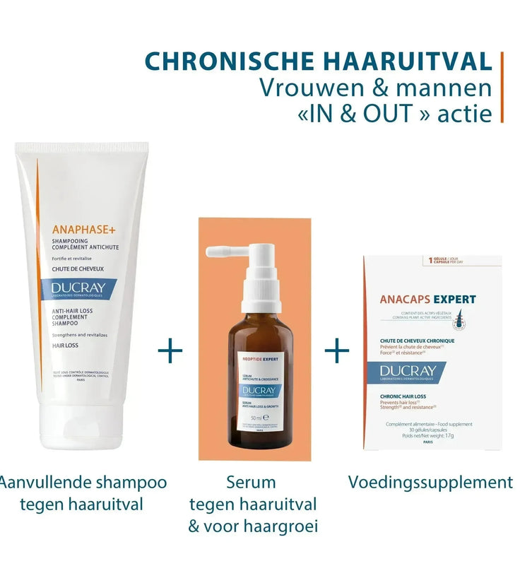 Ducray haaruitval behandeling (chronische haaruitval) - Hairgivers