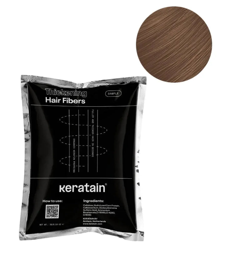 Keratain haarvezel sample (3 ml) - lichtbruin - Hairgivers