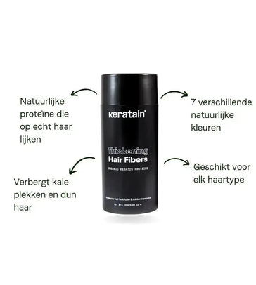 Keratain haarvezels (25 gr) Keratain haarvezels (25 gr) - Hairgivers