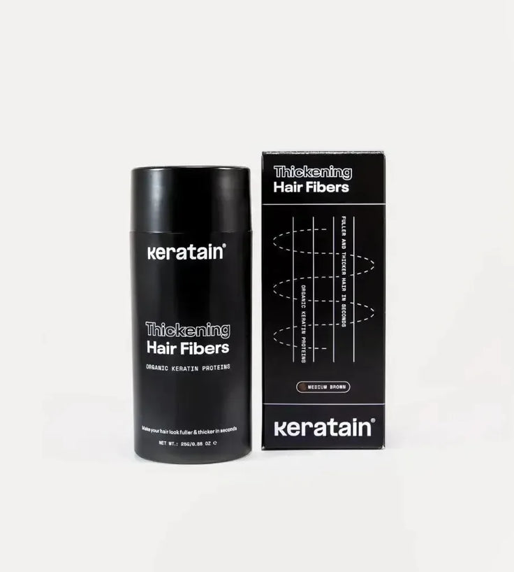 Keratain haarvezels - Medium bruin (25 gr) - Hairgivers