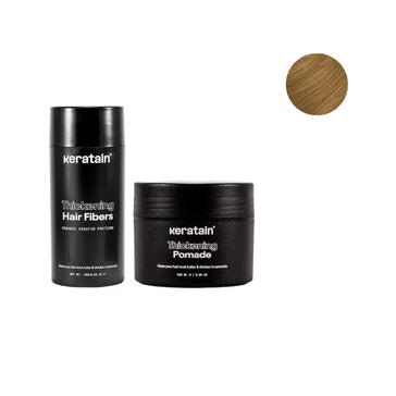 Keratain pommade + Keratain haarvezels - Donkerblond (25 gr) - Hairgivers