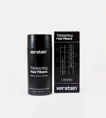 Keratain pommade + Keratain haarvezels - Medium bruin (25 gr) - Hairgivers