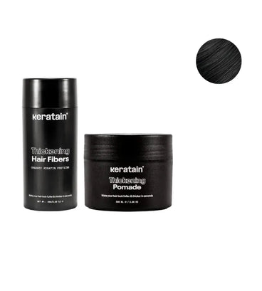 Keratain pommade + Keratain haarvezels - Zwart (25 gr) - Hairgivers