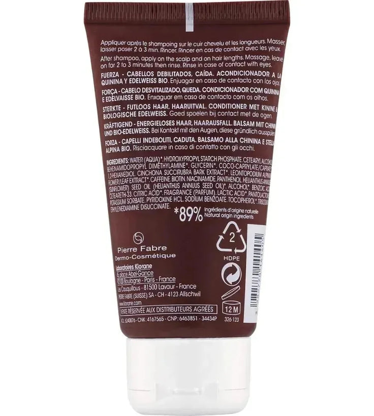 Klorane anti-haaruitval conditioner Kinine/Edelweiss (200 ml) - Hairgivers