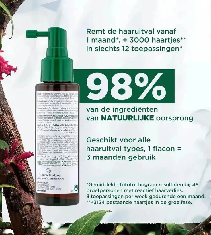 Klorane anti-haaruitval serum Kinine/Edelweiss (100 ml) - Hairgivers
