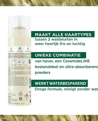 Klorane droogshampoo alle haartypes Havermelk (150 ml) - Hairgivers