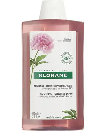 Klorane shampoo Pioenroos - gevoelige hoofdhuid (400 ml) - Hairgivers
