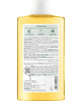 Klorane shampoo voor blonde highlights Kamille (400 ml) - Hairgivers
