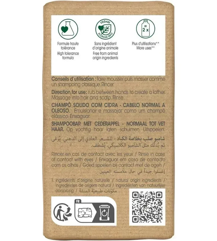 Klorane shampoobar Cederappel - vet haar (80 gr) - Hairgivers