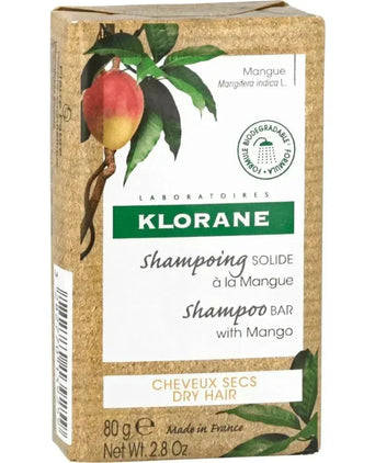 Klorane shampoobar Mango - droog haar (80 gr) - Hairgivers