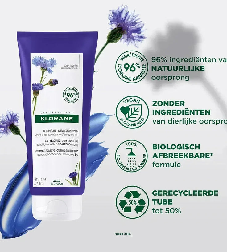 Klorane zilverconditioner Duizendguldenkruid (200 ml) - Hairgivers