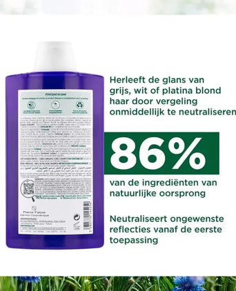 Klorane zilvershampoo Duizendguldenkruid (400 ml) - Hairgivers
