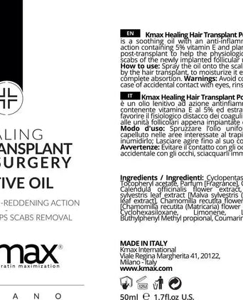 Kmax hair transplant lenitive oil - Hairgivers
