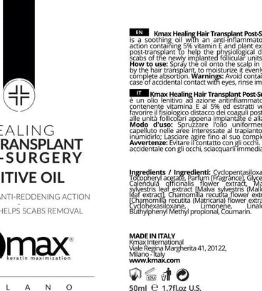 Kmax hair transplant lenitive oil - Hairgivers