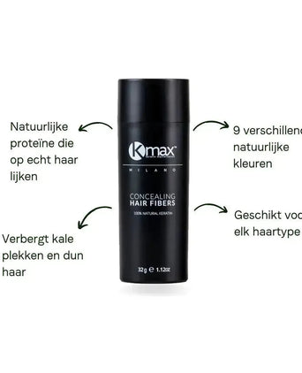 Kmax keratine haarvezels - Lichtbruin (32 gr) - Hairgivers