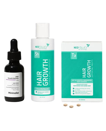 Minimalist haargroei serum + Neofollics shampoo & tablets - Hairgivers