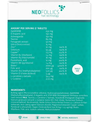 Neofollics baardgroei tablets - Hairgivers