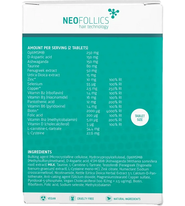 Neofollics baardgroei tablets - Hairgivers