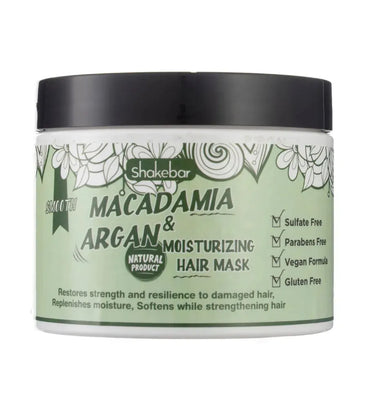 Shakebar Macadamia & Argan Oil moisturizing haarmasker - Hairgivers