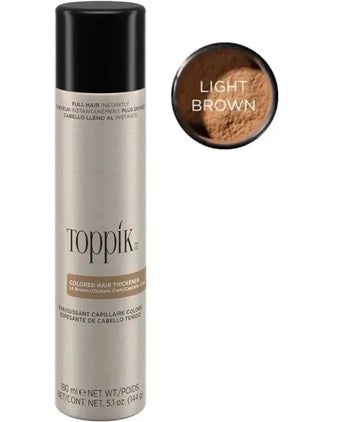 Toppik hair thickener kleurenspray - lichtbruin - Hairgivers
