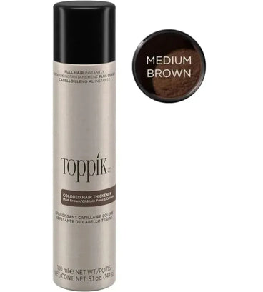 Toppik hair thickener kleurenspray - medium bruin - Hairgivers