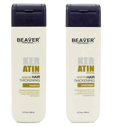 Beaver keratine shampoo (200 ml) + conditioner (200 ml) - Hairgivers