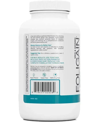 Foligain haargroei capsules (120 capsules) - Hairgivers