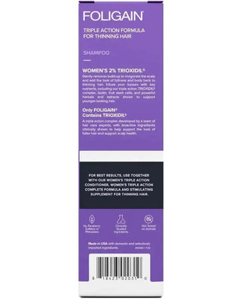 Foligain haaruitval shampoo vrouw (236 ml) - Hairgivers