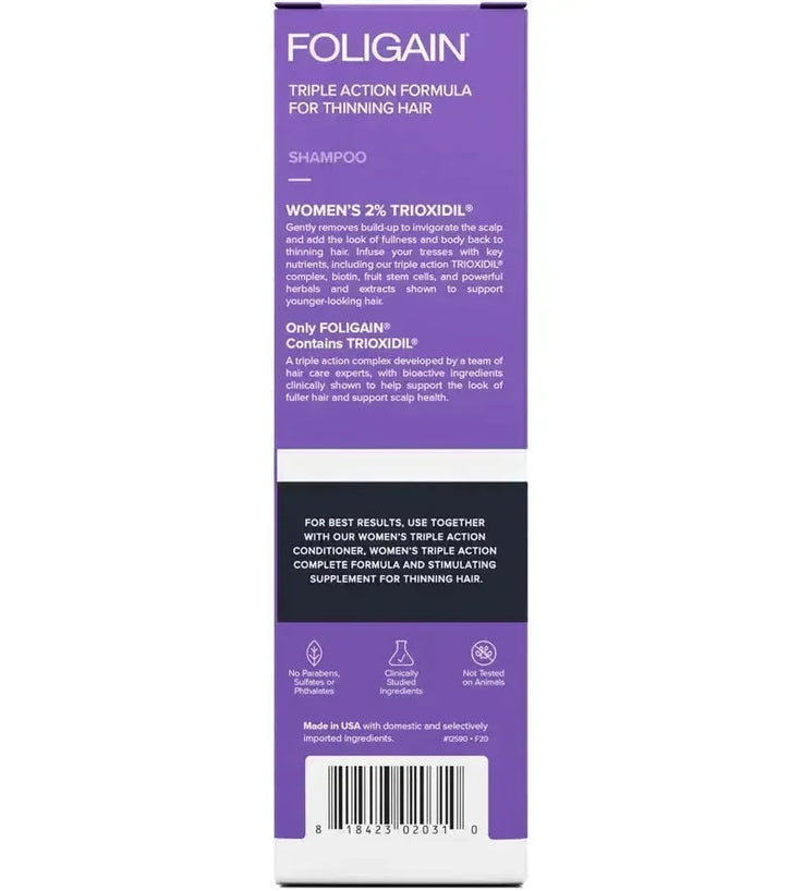 Foligain haaruitval shampoo vrouw (236 ml) - Hairgivers