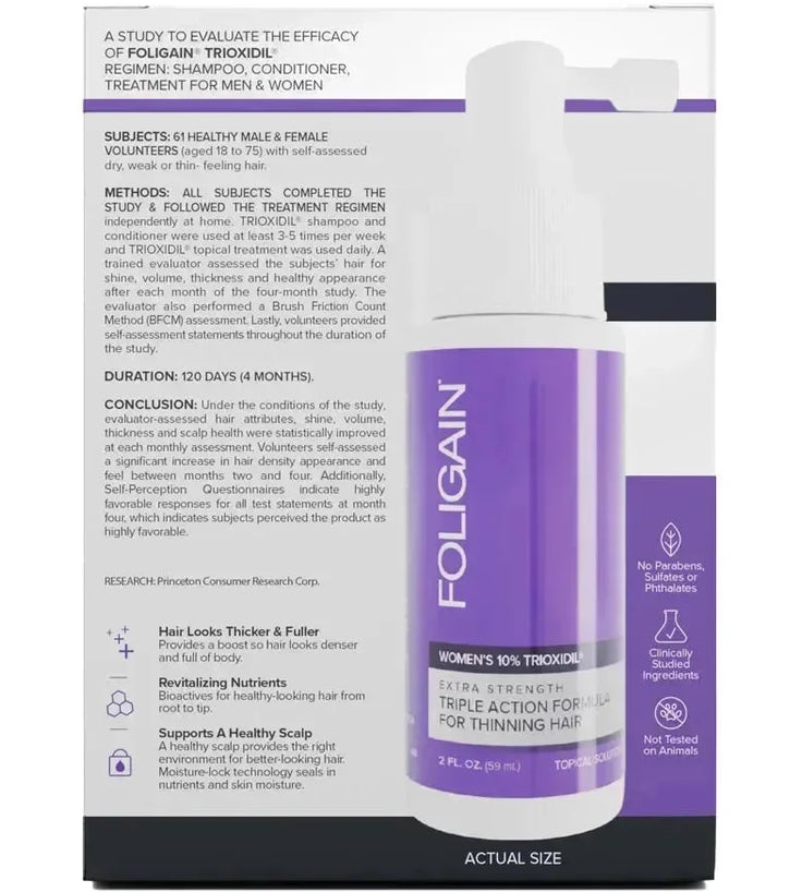 Foligain lotion vrouw (10% Trioxidil) - Hairgivers