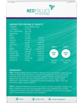 Neofollics anti-grey hair tablets - Hairgivers
